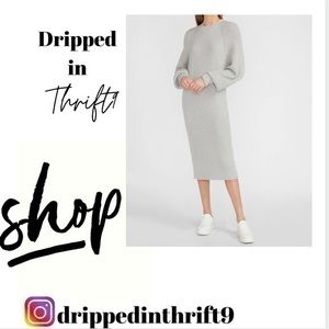 NWT Express Oversized Balloon Sleeve Dress, XL